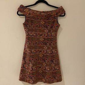 Zara off the shoulder scoop neck dress size S